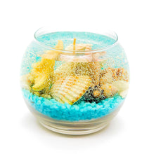 Load image into Gallery viewer, Seashell Gel Candle with Ocean Breeze Scent 15 oz, Gift Candle, Centerpiece by Youstina Naturals