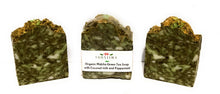 Load image into Gallery viewer, Organic Matcha Green tea soap with Shea butter, Coconut milk and Peppermint