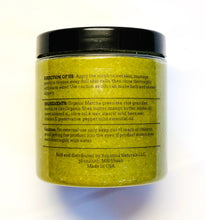 Load image into Gallery viewer, Organic Matcha Green Tea Face and Body scrub with peppermint oil 10 oz
