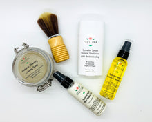 Load image into Gallery viewer, Shaving Box Kit for Father's Day / Christmas Gift for Him / sensitive skin with bentonite clay and Lavender Lemon Essential oils