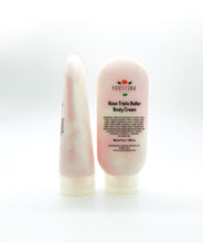 Load image into Gallery viewer, Rose Triple Butter Body and Hand Cream 8 fl oz for very dry skin and Eczema relief / Vegan moisturizer / Organic skincare