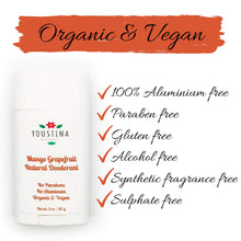 Load image into Gallery viewer, Vegan Natural deodorant- Organic Deodorant with Mango Grapefruit