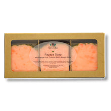 Load image into Gallery viewer, Natural Papaya Soap with Organic Coconut Milk, Mango Butter and Fresh Papaya Fruit 4 oz each by Youstina Naturals