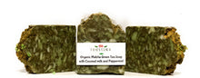 Load image into Gallery viewer, Organic Matcha Green tea soap with Shea butter, Coconut milk and Peppermint
