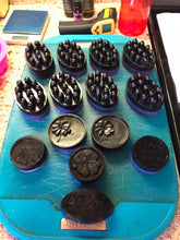 Load image into Gallery viewer, Natural Activated Charcoal Glycerin Soap with Lavender Essential Oil
