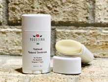 Load image into Gallery viewer, Patchouli Deodorant Natural, Vegan and Organic with Magnesium hydroxide for Men, Women and Kids

