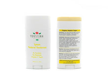 Load image into Gallery viewer, Natural deodorant with lemon essential oil / Aluminum free / Vegan / Organic
