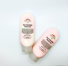Load image into Gallery viewer, Rose Triple Butter Body and Hand Cream 8 fl oz for very dry skin and Eczema relief / Vegan moisturizer / Organic skincare
