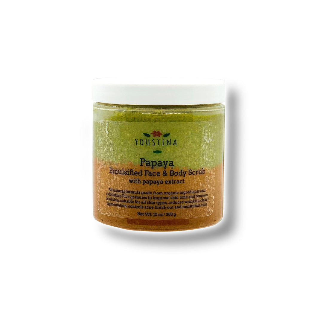 Papaya Natural Emulsified Face and Body Scrub with Papaya Extract